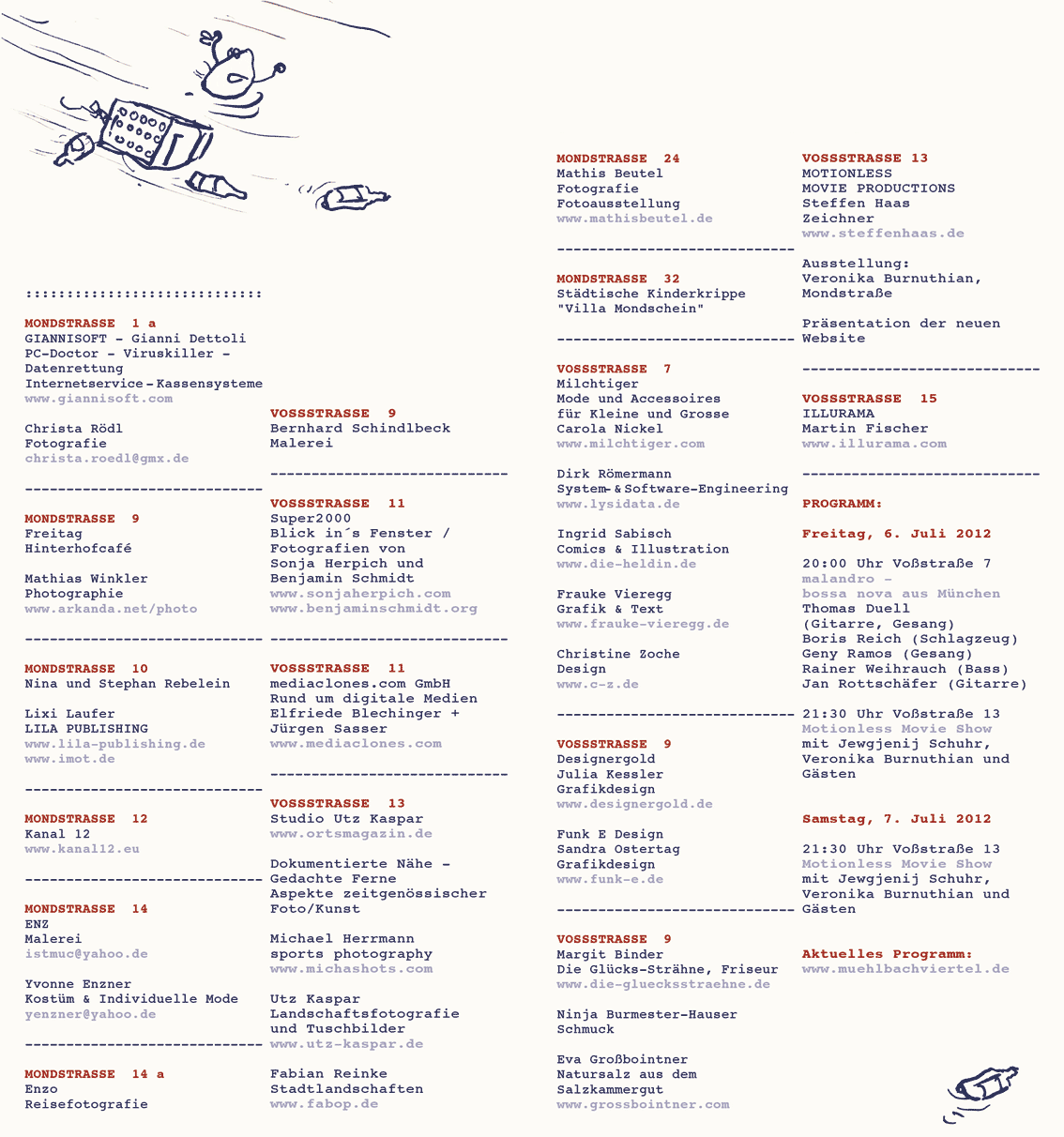 Programm der Mühlbachtage 2012