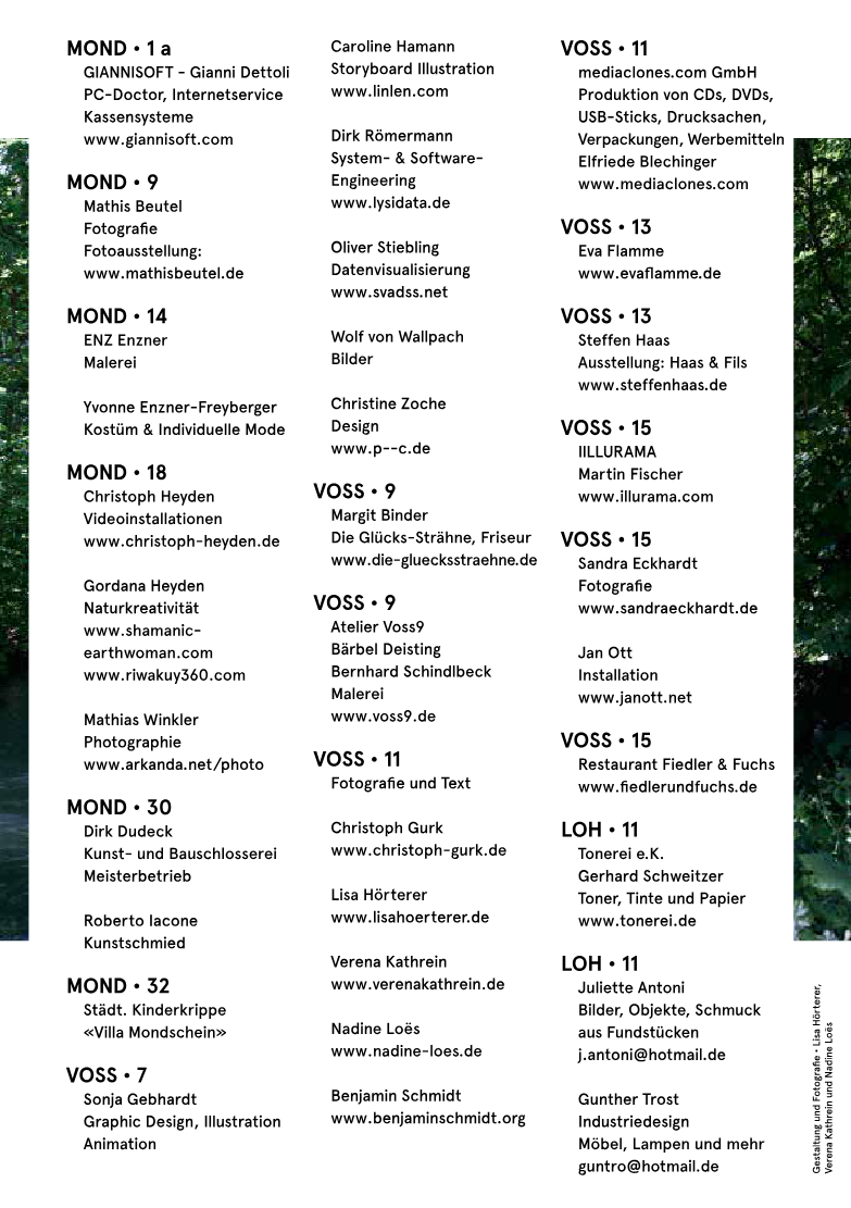 Programm der Mühlbachtage 2015