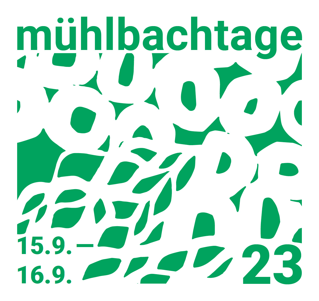 Flyer der Mühlbachtage 2023